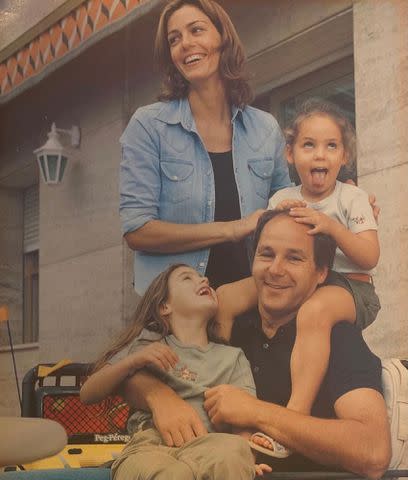 <p>Heidi Berger Instagram</p> Heidi Berger with her parents, Ana Corvo and Gerhard Berger.