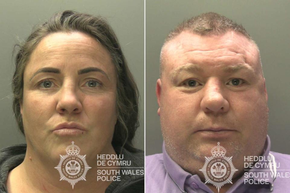 <p>South Wales Police </p> Ann and Bernard McDonagh.