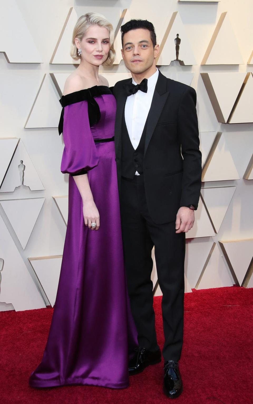 Rami Malek Lucy Boynton Oscars 2019