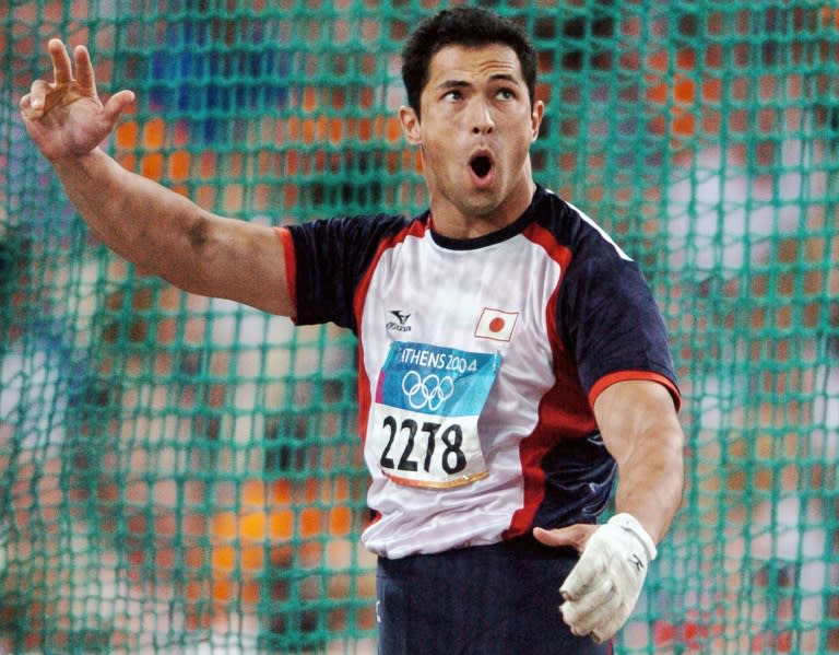 Koji Murofushi, who is half-Romanian, captured hammer gold for Japan at the 2004 Athens Olympics