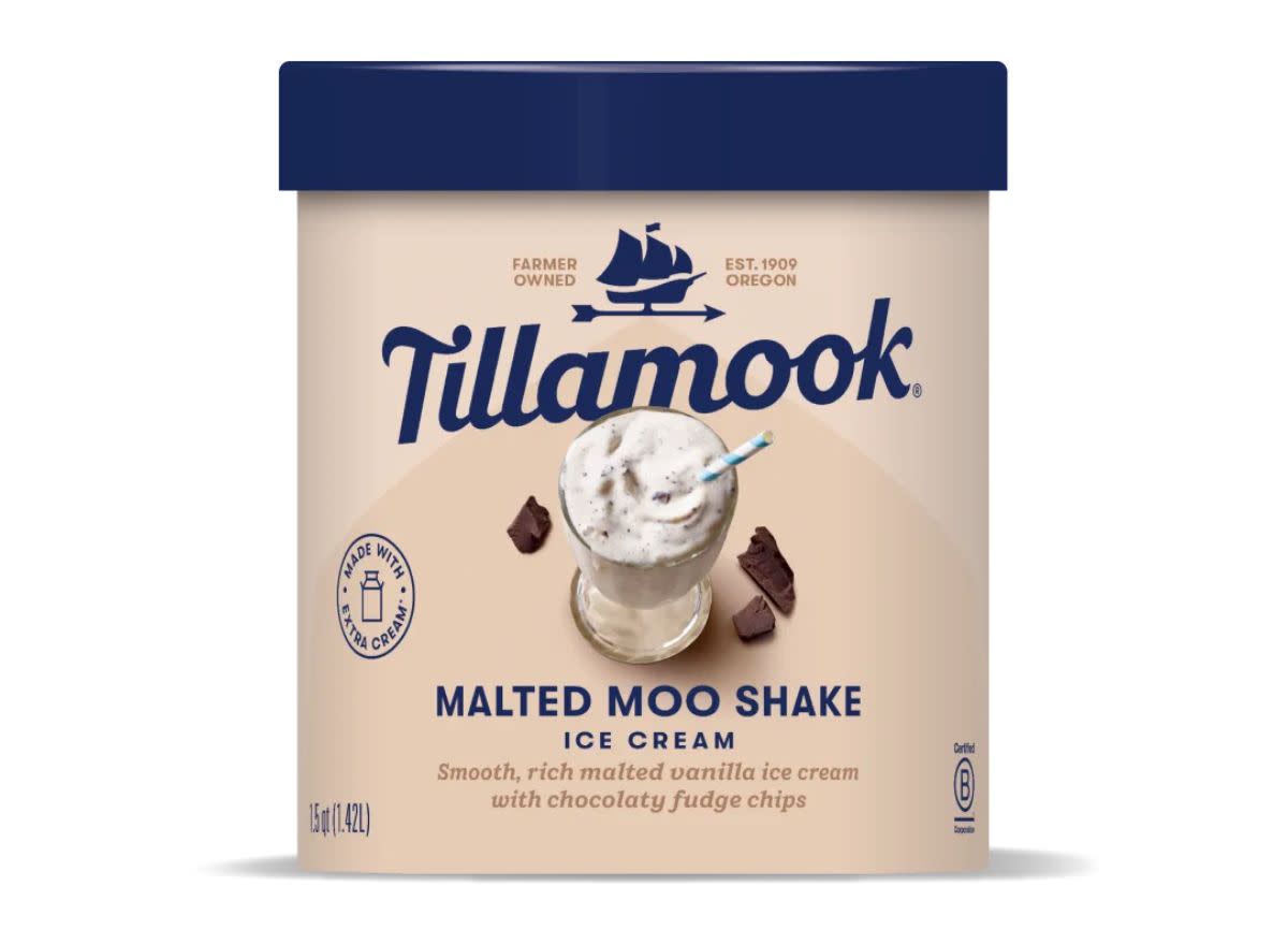 carton of Tillamook Melted Moo Shake Ice Cream