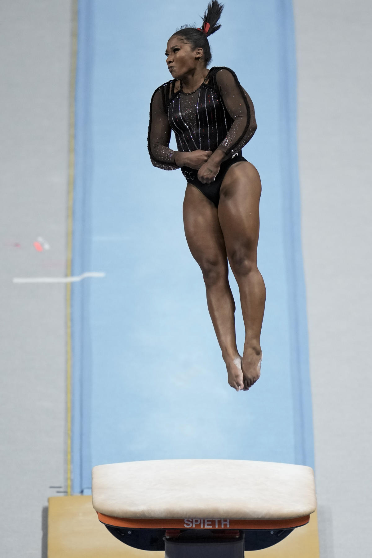Simone Biles Signals a Return to Elite Gymnastics - The New York Times
