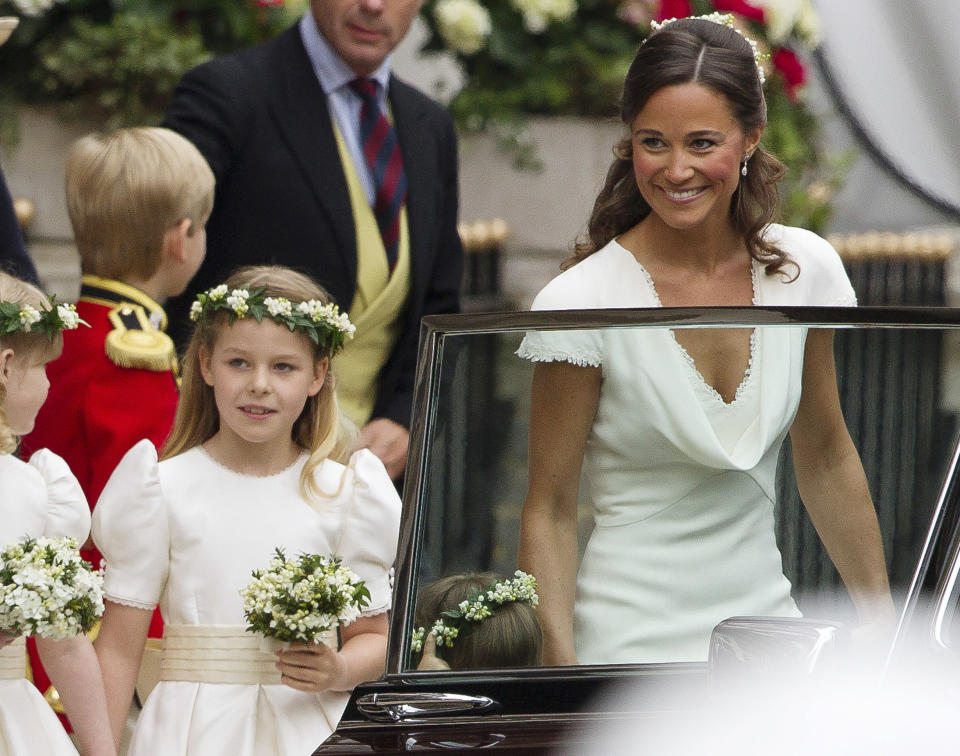 Pippa Middleton and Margarita Armstrong-Jones both bridesmaids at William and Kate's wedding