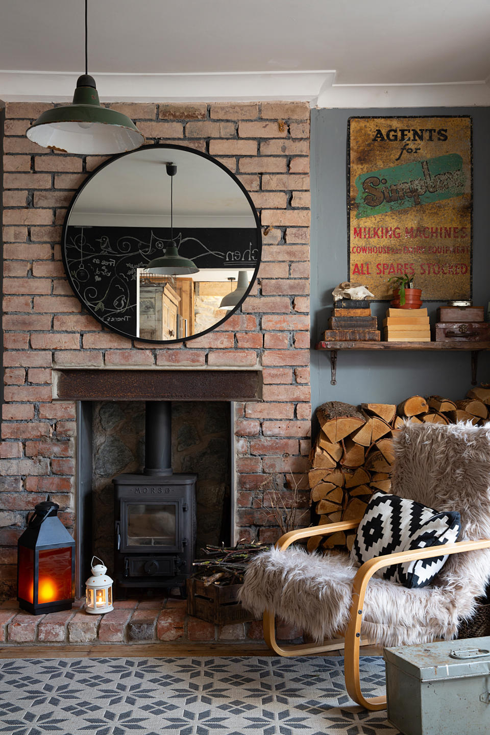 <p> You can DIY an exposed brick wall if have the right setup to do so in your home. But if you&apos;re not lucky enough to have an exposed brick wall in your man cave, then create the illusion with brick-effect wallpaper.&#xA0; </p> <p> For a similar look, try Brick wall wallpaper in old-style from Rebel Walls. </p>