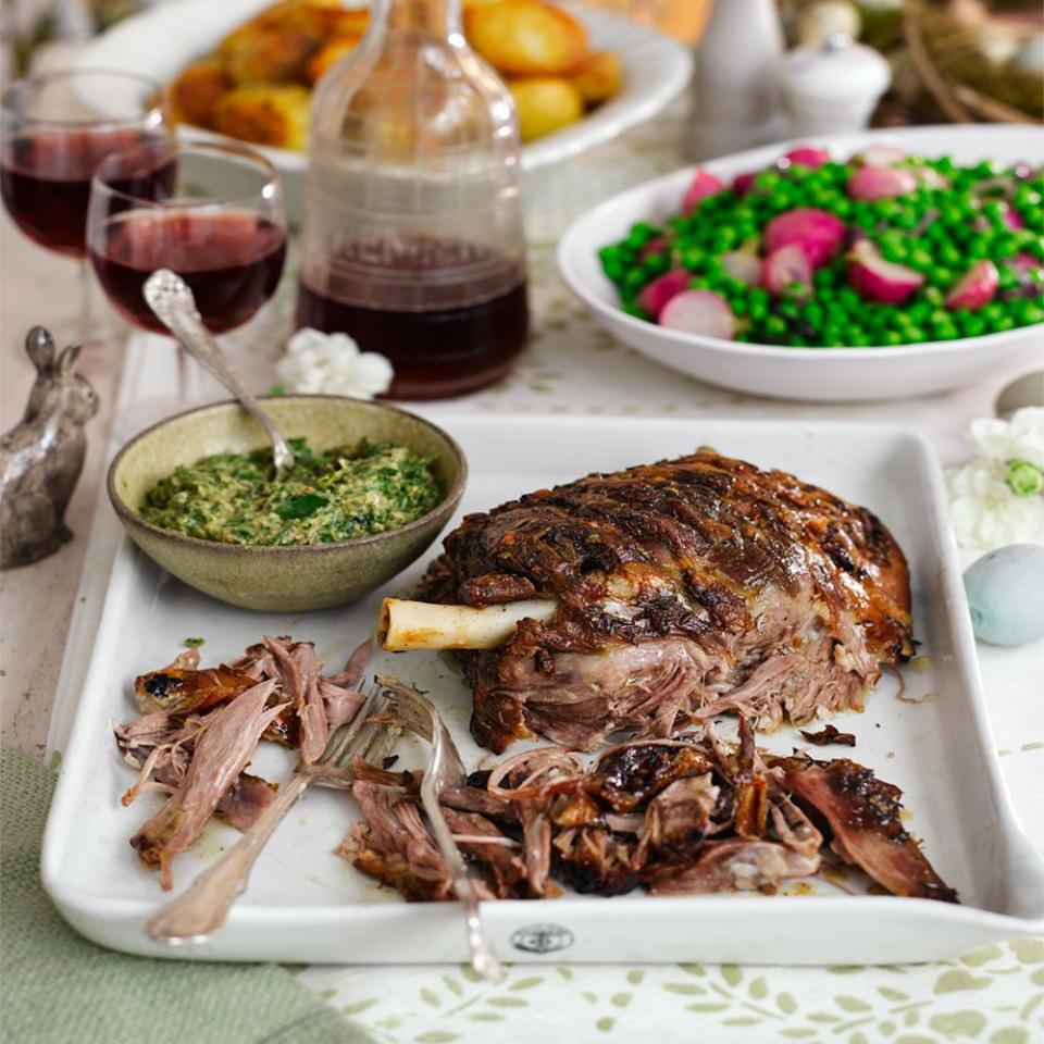 best roast lamb recipes slow roast lamb with salsa verde