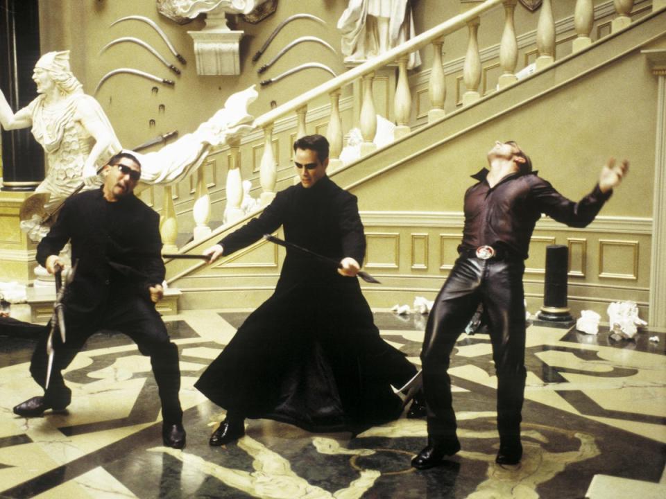 Keanu Reeves en The Matrix Reloaded (Jasin Boland)