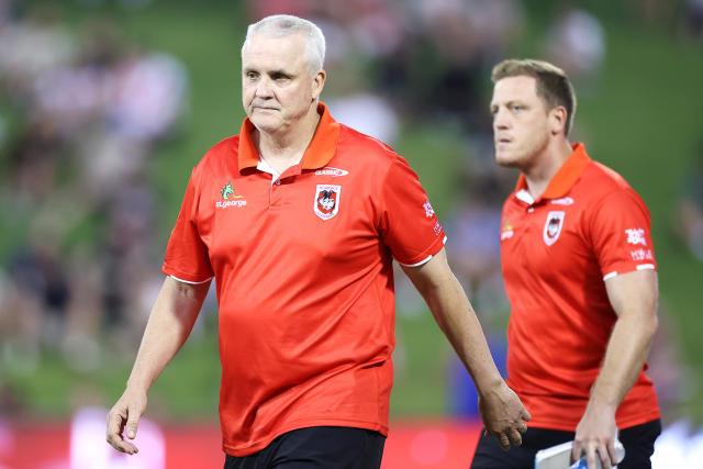 Seen here, Dragons coach Anthony Griffin before an NRL pre-season game.