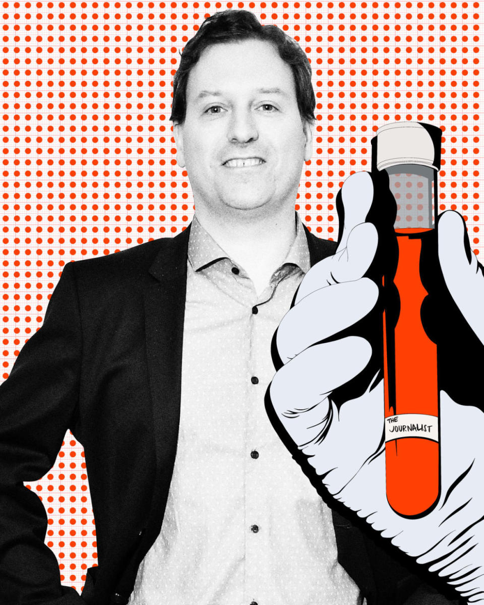 <div class="inline-image__caption"><p>John Carreyrou.</p></div> <div class="inline-image__credit">Photo Illustration by Elizabeth Brockway/The Daily Beast/Getty</div>