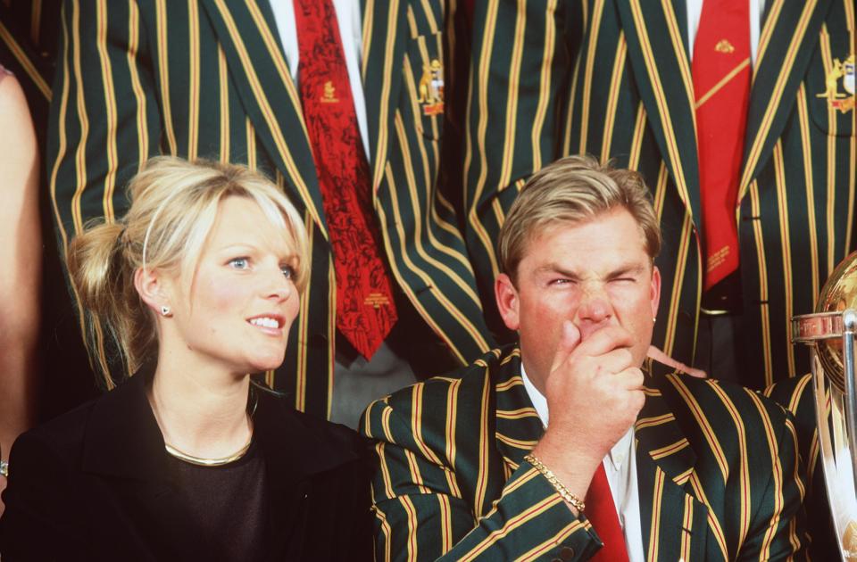 Shane and Simone finalised their separation in 2005. They’re pictured here in 1999. Photo: Getty