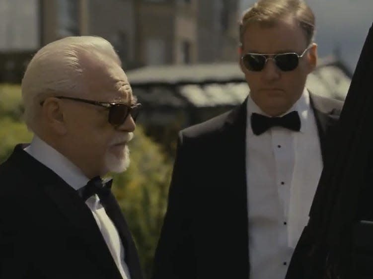 Logan and Colin in "Succession" Season 2