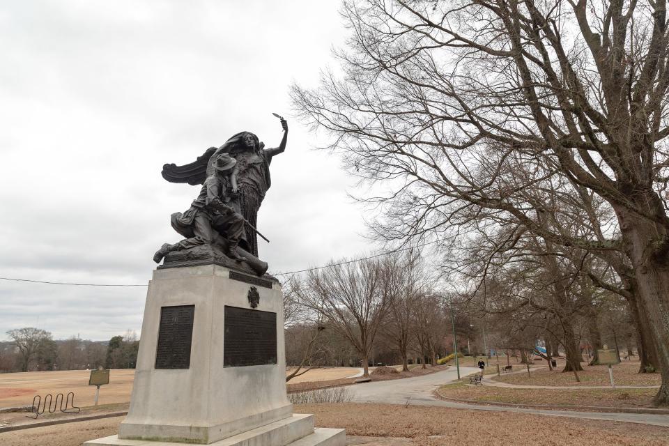 The Peace Monument at Piedmont Park in Atlanta.