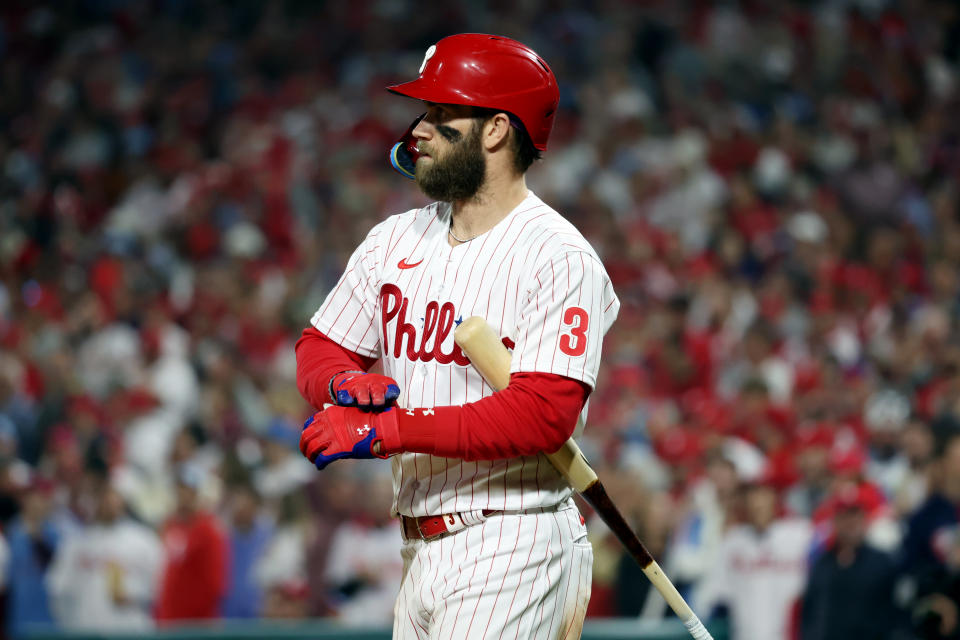 Bryce Harper #3 of the Philadelphia Phillies has fantasy value