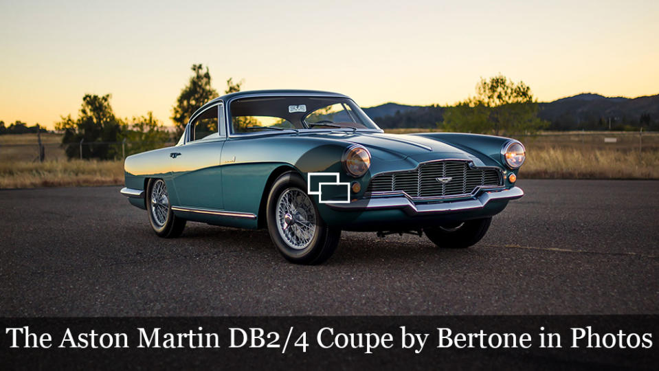 The Elegant 1954 Aston Martin DB2/4 Coupe by Bertone in Photos