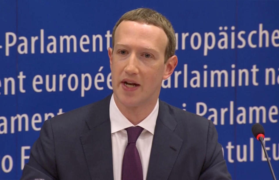 At a hearing in the European Parliament today, Facebook CEO Mark Zuckerberg