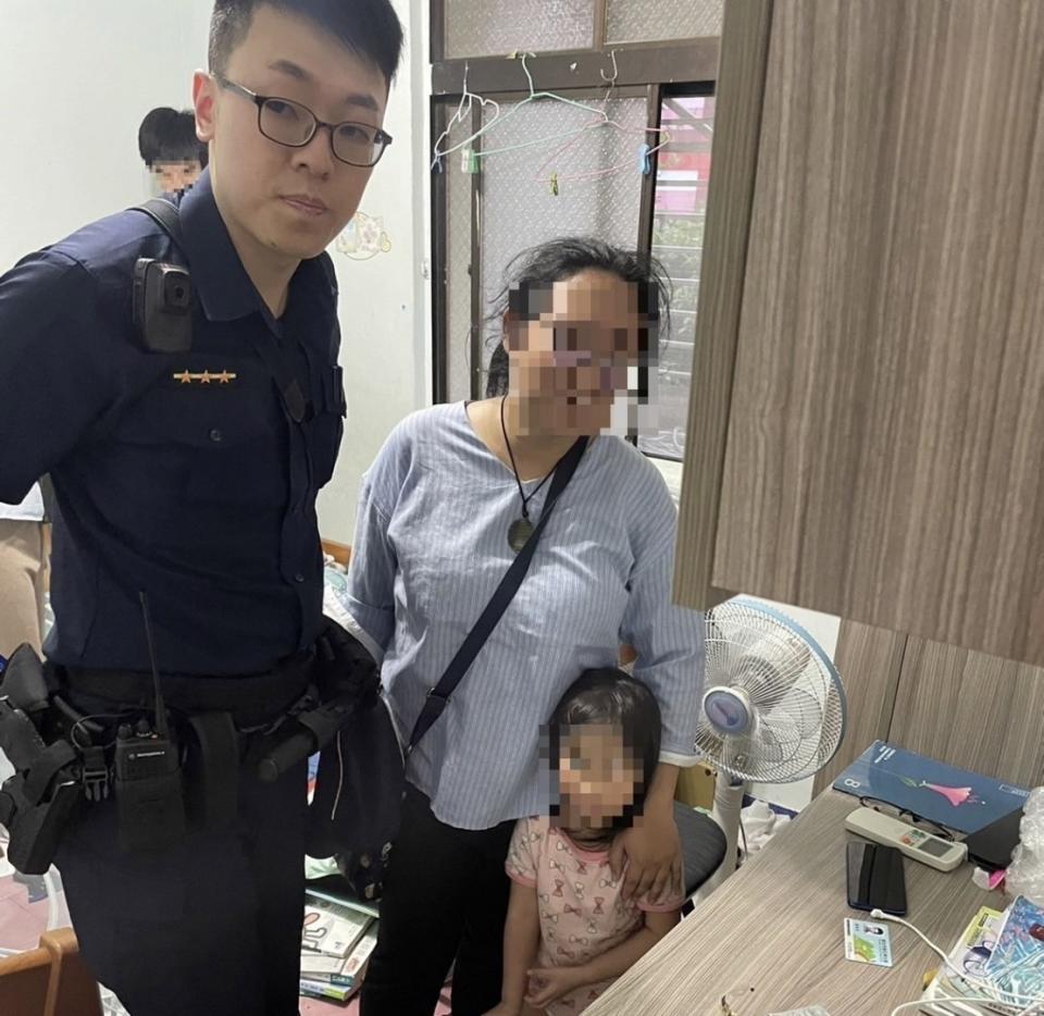 警方協助民眾找到3歲女兒。（圖／翻攝畫面）