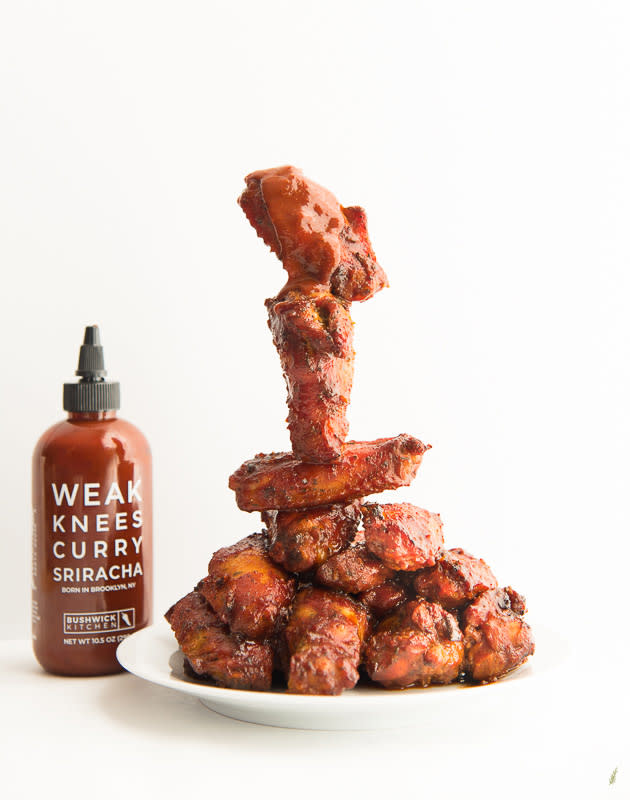 <p>Sense and Edibility</p><p>Air fryer wings are slathered in a sauce made up with sriracha, curry and spicy honey!</p><p><strong>Get the recipe: <a href="https://senseandedibility.com/curry-sriracha-air-fryer-wings/" rel="nofollow noopener" target="_blank" data-ylk="slk:Curry Sriracha Air Fryer Wings;elm:context_link;itc:0;sec:content-canvas" class="link rapid-noclick-resp">Curry Sriracha Air Fryer Wings</a></strong></p>