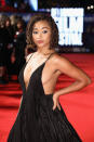 <p>L’actrice et chanteuse américaine n’a rien à cacher ! Elle ose la robe à bretelles qui dévoile ses poils lors de la première londonienne du film The Hate U Give, en 2018. </p>