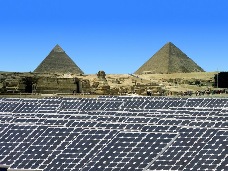 Huge solar energy output from Egypt will help provide clean energy to Europe via a massive undersea power cable (Getty Images/ iStock)