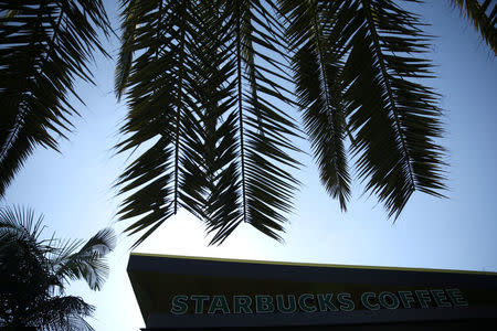 A Starbucks store is seen in Los Angeles, California, U.S., January 25, 2017. REUTERS/Lucy Nicholson