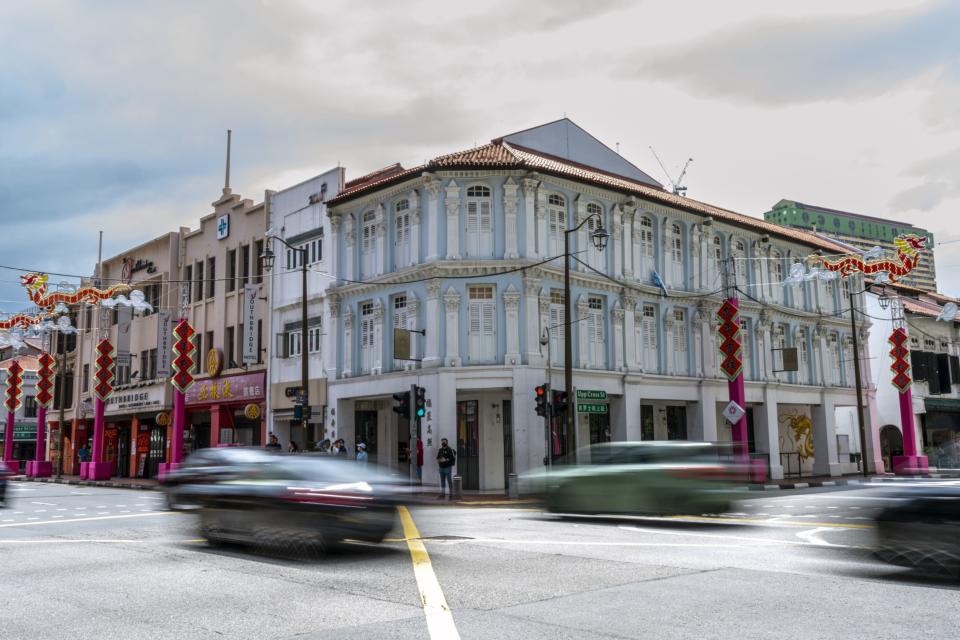 Shophouses on South Bridge Road in Singapore, on Thursday, Feb. 15, 2024.