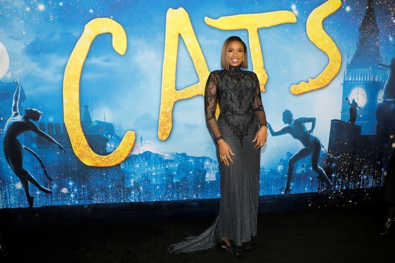 FILE PHOTO: Actress Jennifer Hudson arrives for the world premiere of the movie "Cats" in Manhattan, New York