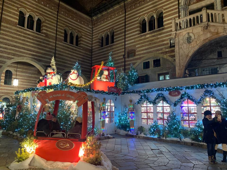 Winter market in Verona, Italy