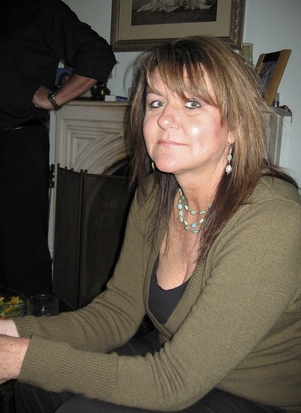 This 2007 photo released by Michael Stubblefield, shows his sister, Shelia Russo, in New York state. Police say Russo, 47, an administrator for the Cedarville Rancheria Indian tribe, was one of four people killed when Cherie Lash Rhoades opened fire at the tribe's headquarters building in the rural northeastern California community of Alturas on Thursday, Feb. 20, 2014. Also killed were Rhoades' brother, Rurik Davis, 50; her niece, Angel Penn, 19; and her nephew, Glenn Calonicco, 30. (AP Photo/Courtesy of Michael Stubblefield)