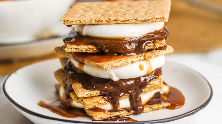 gooey s'mores salted caramel