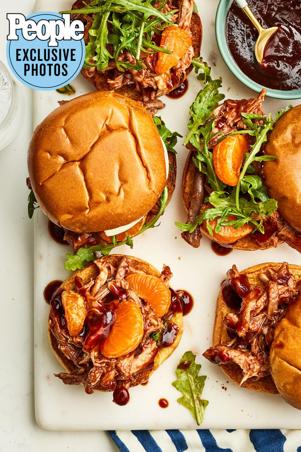 Pulled Turkey with Cranberry Barbecue Sauce