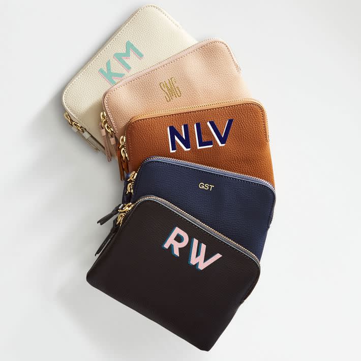 <p><a href="https://go.redirectingat.com?id=74968X1596630&url=https%3A%2F%2Fwww.markandgraham.com%2Fproducts%2Feveryday-italian-leather-mini-zipper-pouch-shadow-print%2F&sref=https%3A%2F%2Fwww.prevention.com%2Flife%2Fg27185122%2Ffirst-mothers-day-gifts%2F" rel="nofollow noopener" target="_blank" data-ylk="slk:Shop Now;elm:context_link;itc:0;sec:content-canvas" class="link rapid-noclick-resp">Shop Now</a></p><p>Everyday Italian Leather Mini Zipper Pouch</p><p>markandgraham.com</p><p>$49.00</p><span class="copyright">Mark & Graham</span>