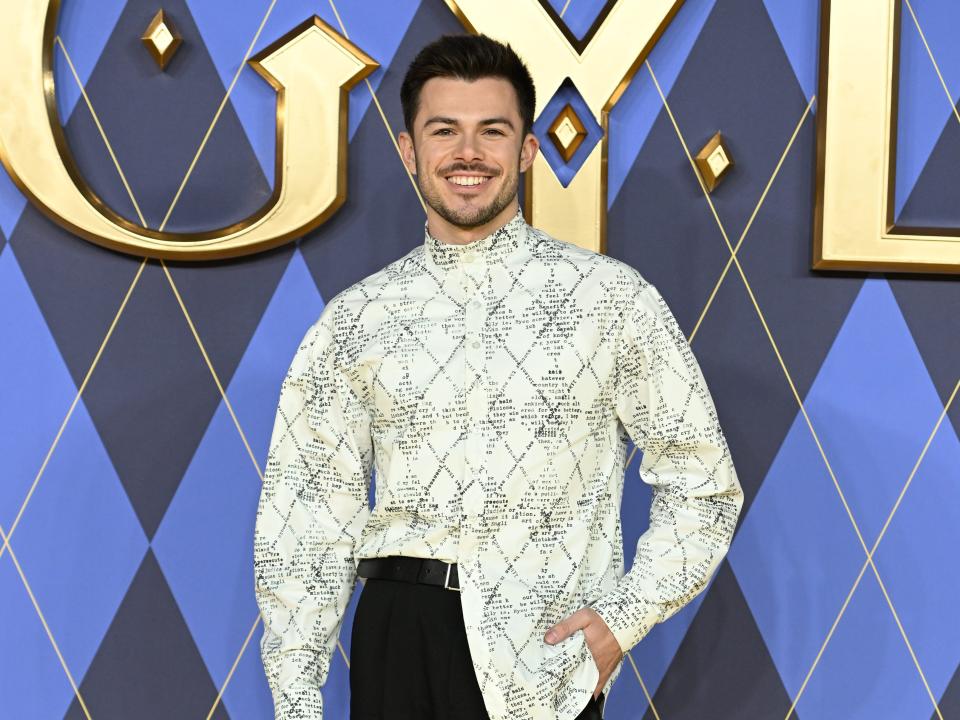 Jack Edwards attends the World premiere of "Argylle" at Odeon Luxe Leicester Square on January 24, 2024 in London, England.