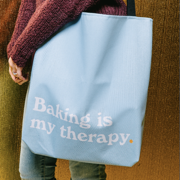 32) Baking Is My Therapy Tote