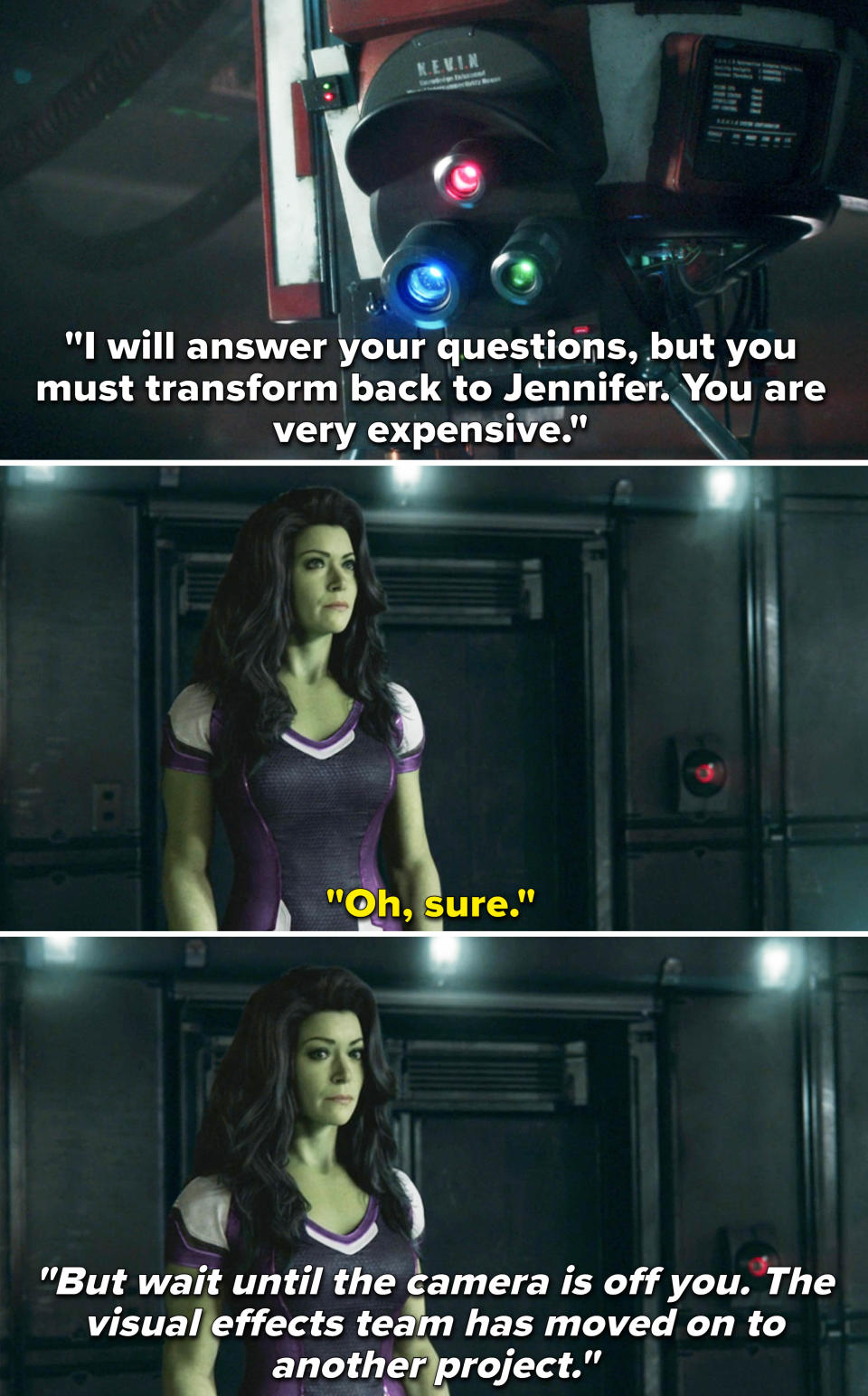 Screenshots from "She-Hulk"