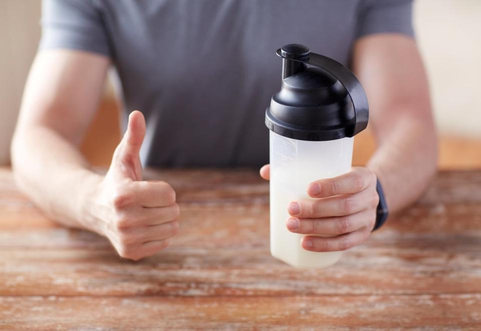 Protein shakes are a great way to promote muscle recovery (Alamy/PA)