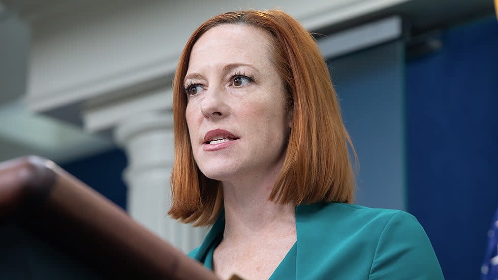 White House Press Secretary Jen Psaki briefs reporters on the Russian invasion in Ukraine and answers questions on other issues at the White House in Washington, D.C., on Friday, March 4, 2022.