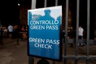 Tourists required to show "Green Pass" in Rome