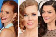 <b>Waves</b> <br>Retro waves are always seen on the red carpet. This year's Golden Globe contenders for this old Hollywood hairstyle goes to Jessica Chastain, Amy Adams, and Rachel Weisz.