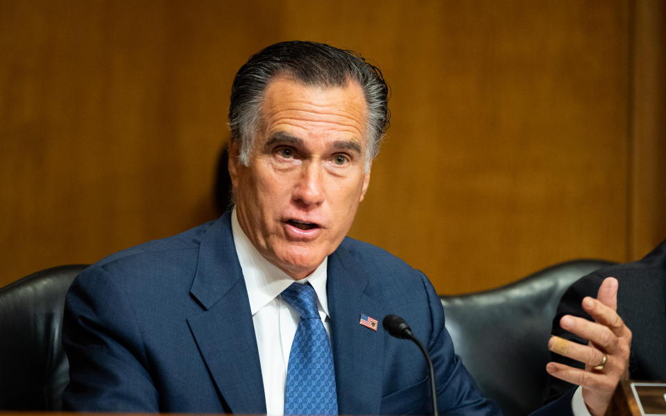 Sen. Mitt Romney, R-Utah. (Photo: Michael Brochstein/Echoes Wire/Barcroft Media via Getty Images)