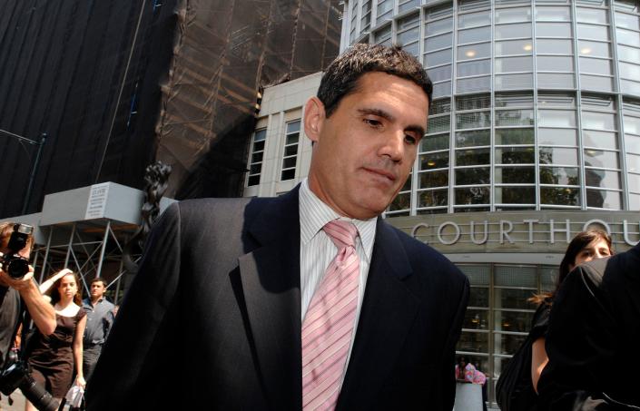 Attorney John Lauro exits Brooklyn federal court following a news conference on Aug. 15, 2007, in New York. Donald Trump's legal team is characterizing his indictment in the special counsel's 2020 election interference investigation as an attack on the former president's right to free speech. But prosecutors say the case is not merely about Trump's lies but also about the efforts he took to subvert the election.