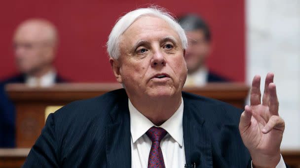 PHOTO: FILE - West Virginia Gov. Jim Justice delivers his annual State of the State address in the House Chambers at the West Virginia Capitol, Jan. 11, 2023, in Charleston, W.Va. (Chris Jackson/AP)