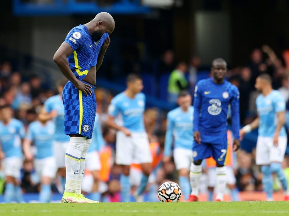 Romelu Lukaku’s second Chelsea stint is yet to get going, in contrast to strikerless Manchester City (Getty Images)