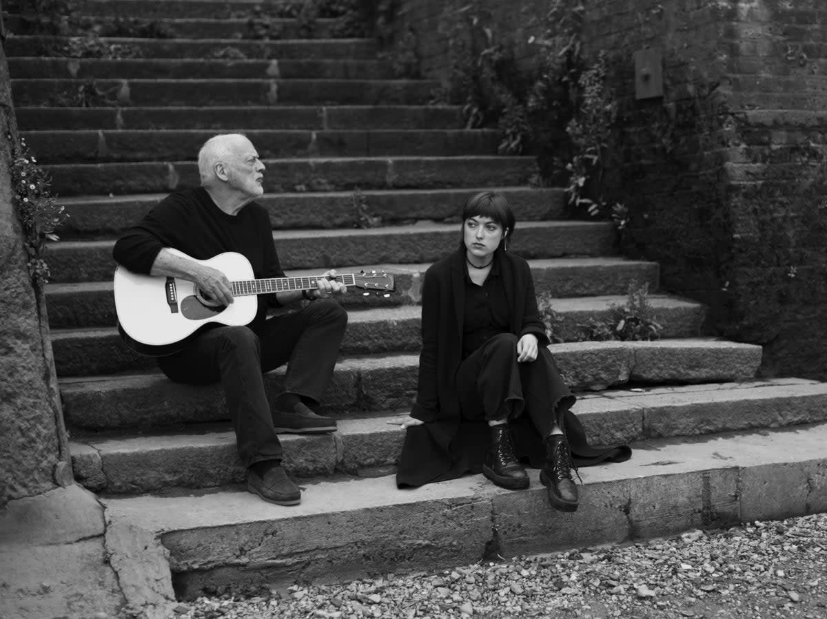 Gilmour with his daughter, Romany (Anton Corbijn)