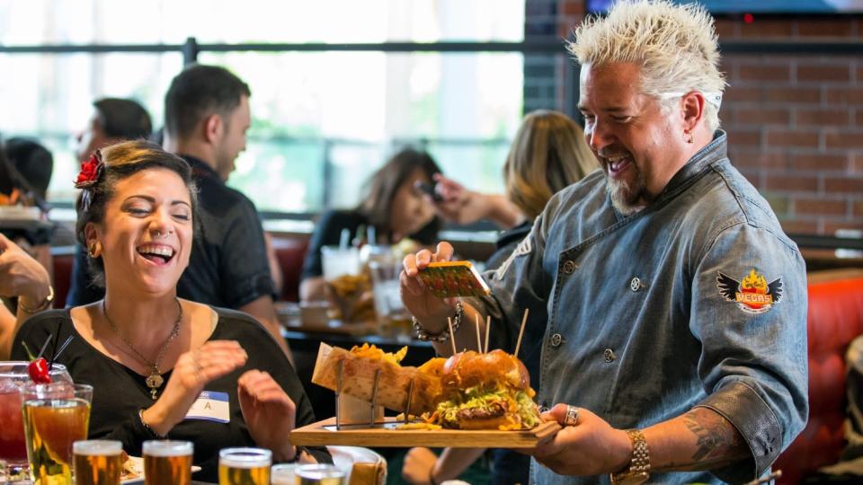 Chef Guy Fieri at the Linq restaurant.