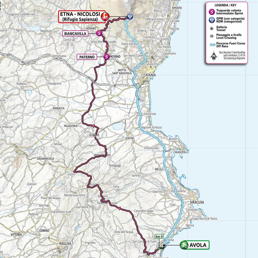 Giro d'Italia 2022 stage four map – Giro d'Italia 2022: Route, stage start times, TV channel details and more