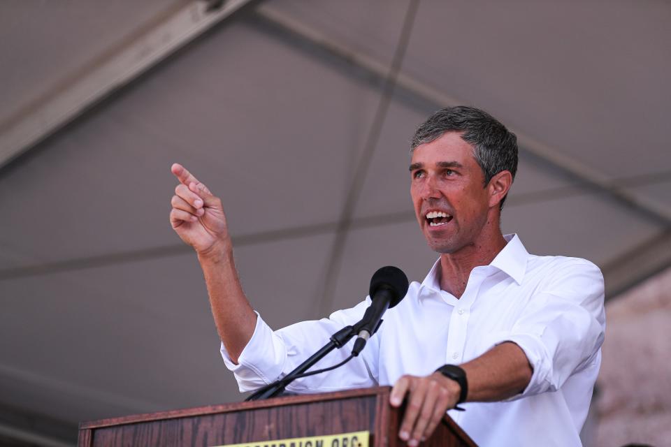 Democrat Beto O'Rourke raised $7.2 million in the first two months of his campaign for Texas governor.