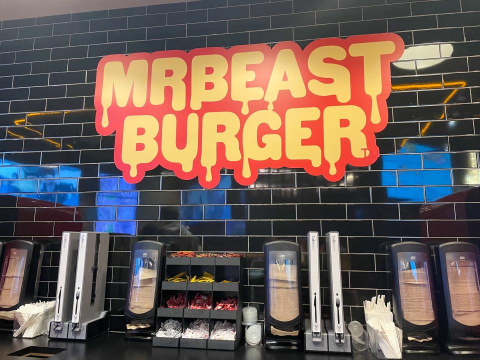 MrBeast Burger sign