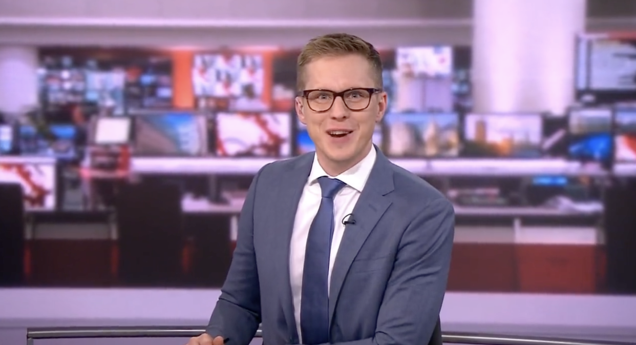Gareth Barlow saw the funny side of his blunder. (BBC News)