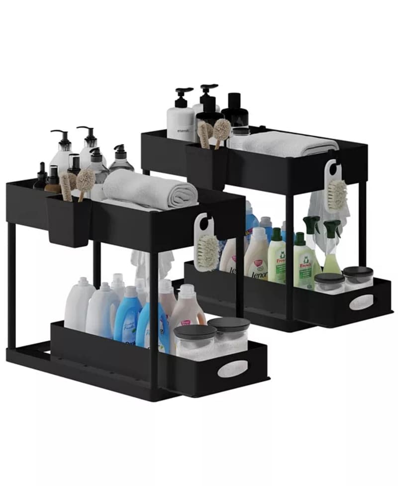 Storagebud Under Sink Bathroom & Kitchen Cabinet Organizer