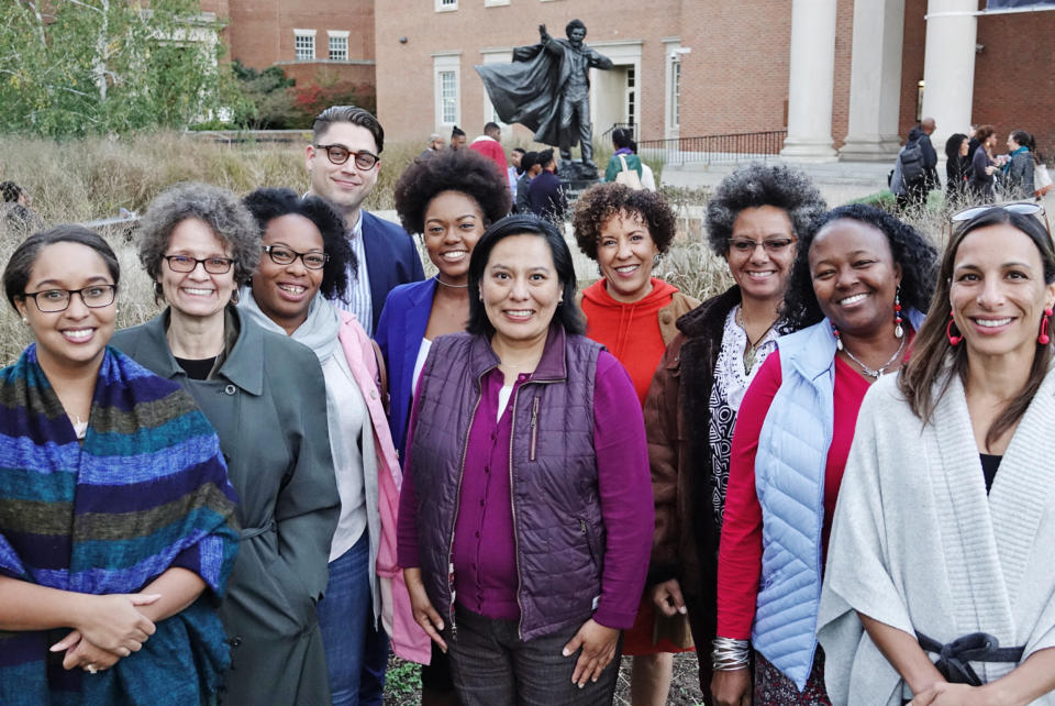 P. Gabrielle Foreman and Jim Casey, back row, and Denise Burgher, second from right, with their colleagues at Pennsylvania State University. (Courtesy Jim Casey)