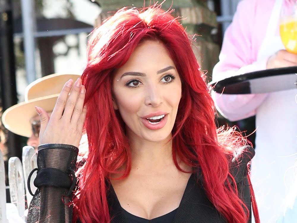 Farrah Abraham with red hair